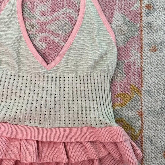 pastel ruffle halter tank - Picture 2 of 4